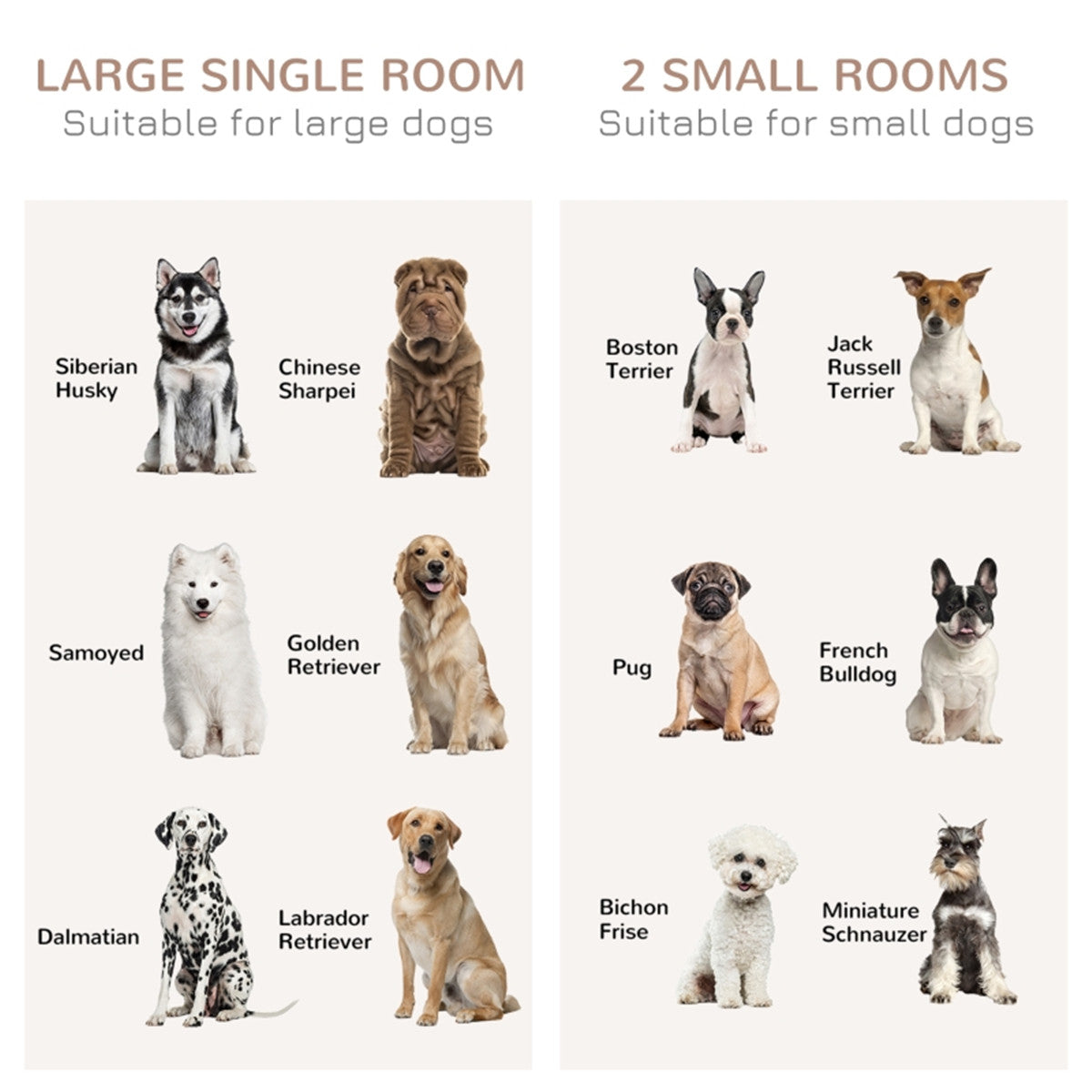 Versatile Dog Crate with Divider & Stylish Top Table – Perfect Pet Haven!