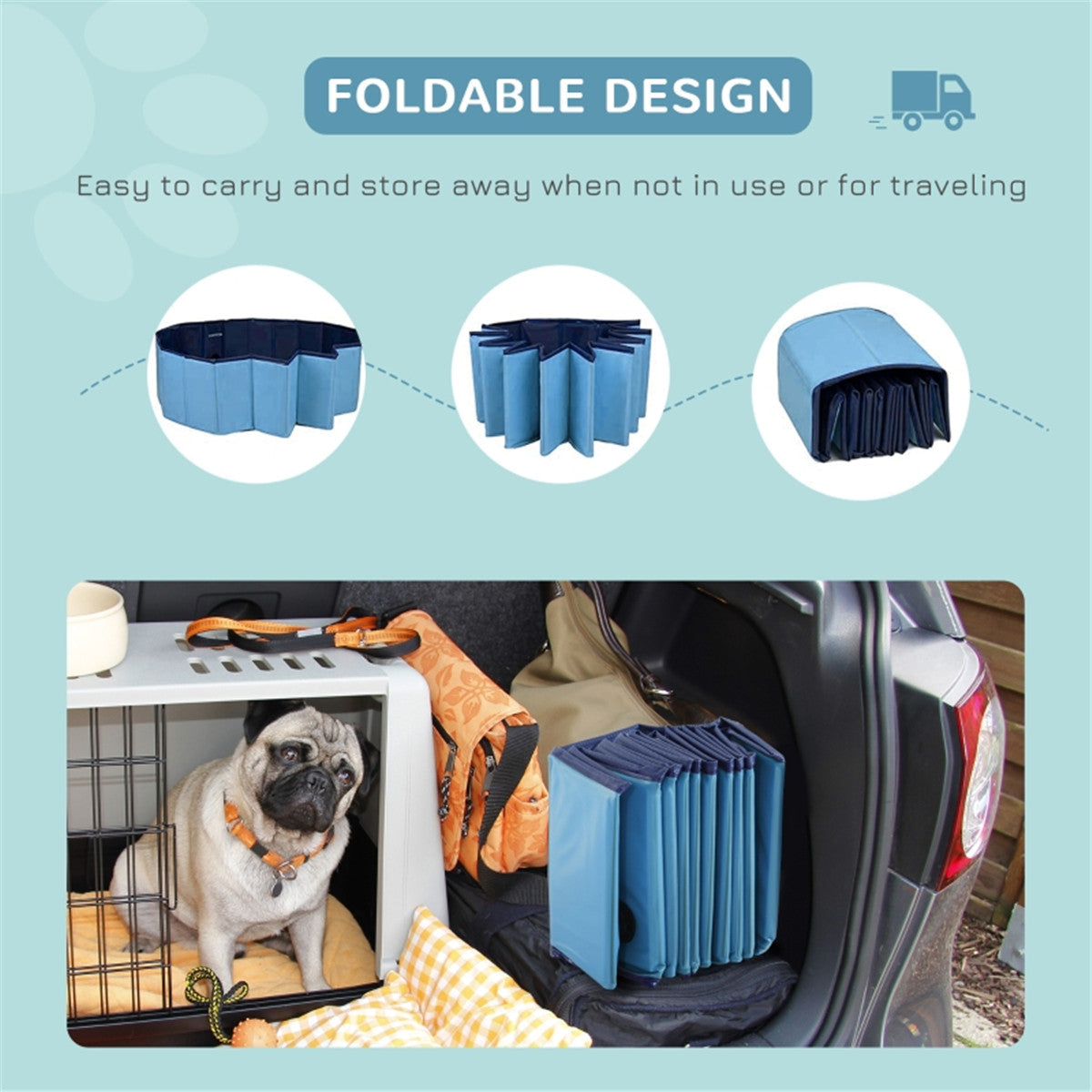 Ultimate Foldable Pet Pool: Fun & Refreshing Splash Zone for Dogs & Cats!