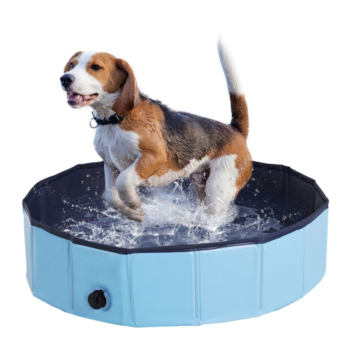 Ultimate Foldable Pet Pool: Fun & Refreshing Splash Zone for Dogs & Cats!