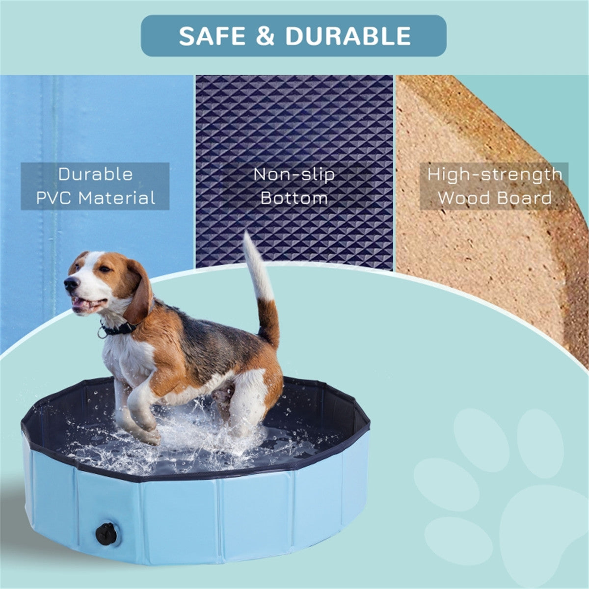 Ultimate Foldable Pet Pool: Fun & Refreshing Splash Zone for Dogs & Cats!