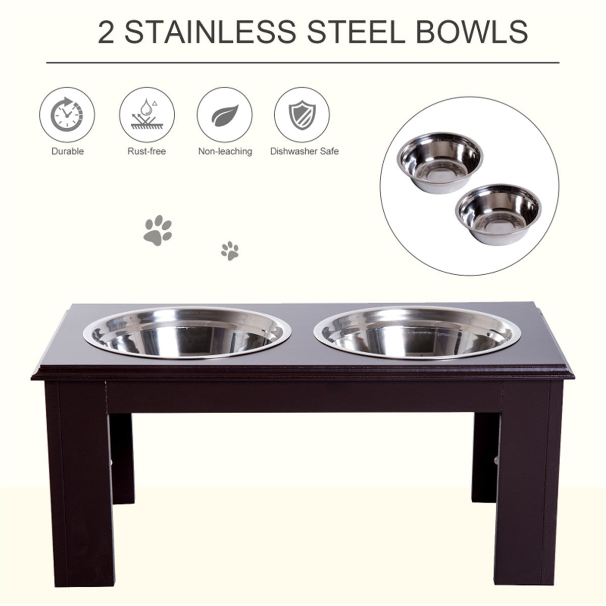 Ergonomic Raised Dog Feeder with Storage for Large Breeds - Durable & Stylish