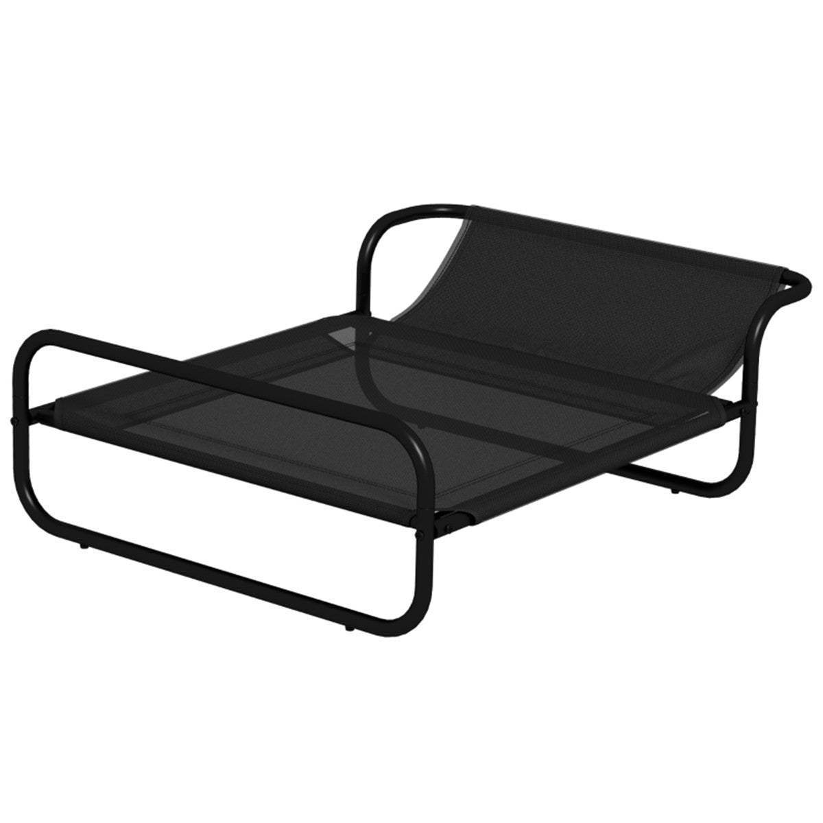 CoolComfort Raised Pet Bed with Tilting Headrest for Small Dogs