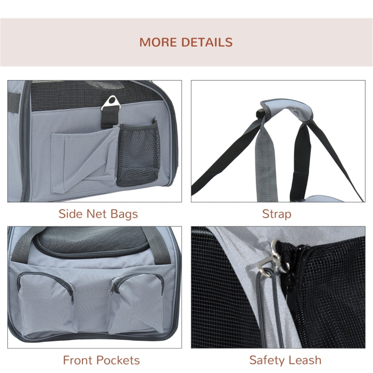 Ultra-Convenient Foldable Pet Carrier - Comfort for X-Small Dogs on the Go!