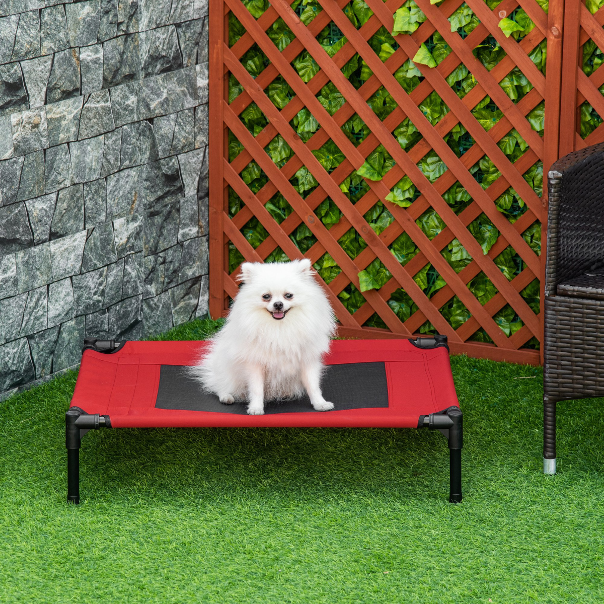 Portable Elevated Pet Bed for Dogs & Cats - Stylish Folding Hammock Cot