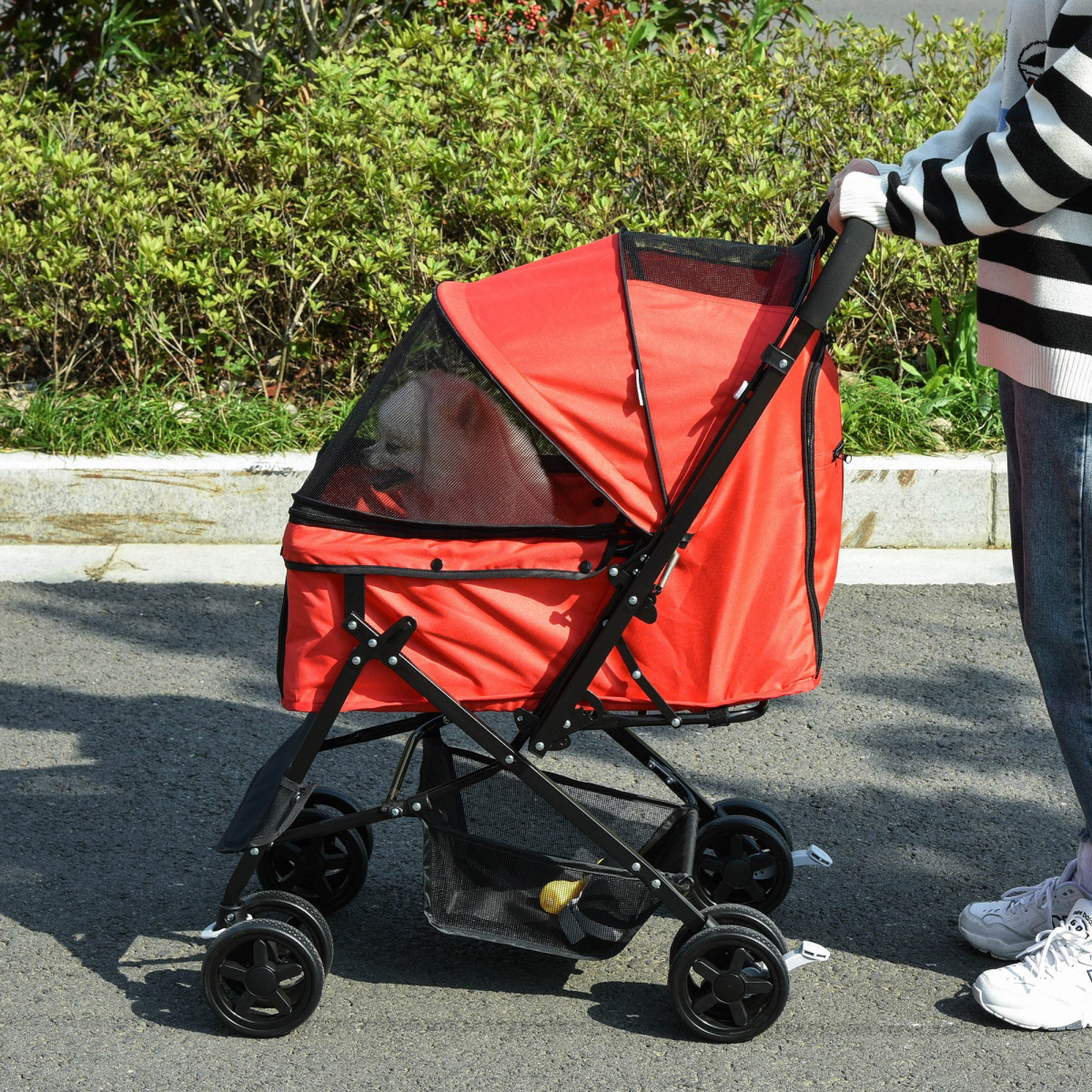 Ultimate Pet Stroller: Foldable Travel Carriage for Dogs & Cats with Versatile Features