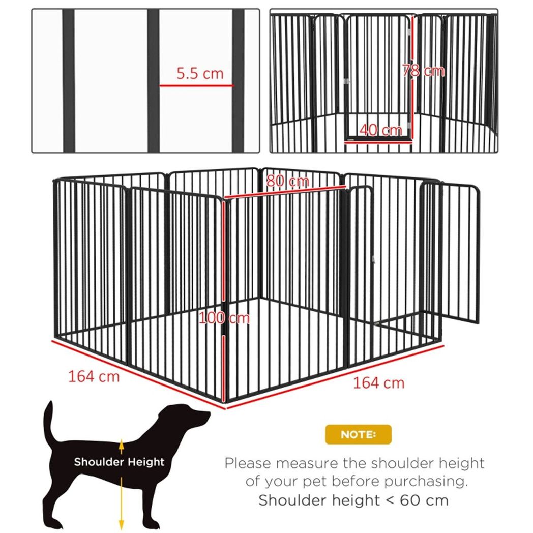 Ultimate Versatile Dog Crate: Steel Panels for Indoor & Outdoor Use