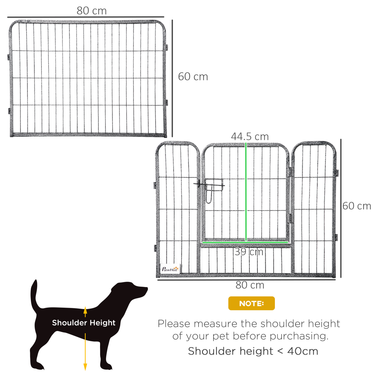 Flexible 16-Panel Heavy Duty Dog Playpen with Dual Doors - Safe & Spacious