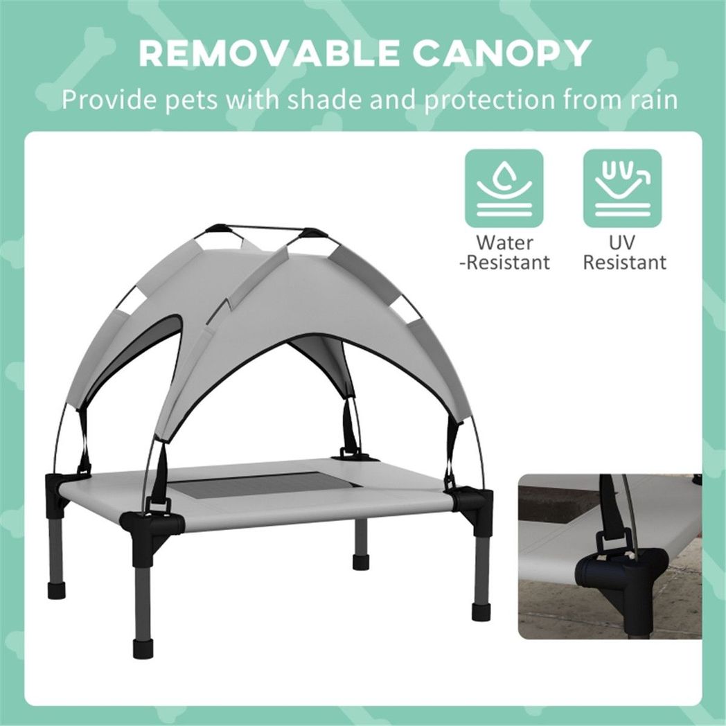 Ultimate Elevated Pet Bed: Waterproof Canopy & Travel-Friendly Design!