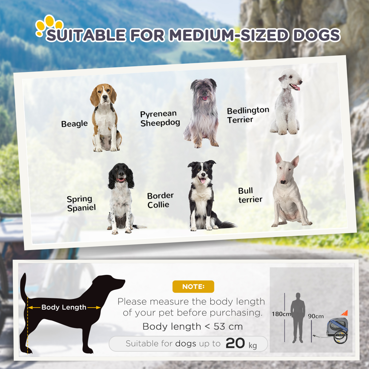 Adventure Buddy: Premium Pet Bicycle Trailer for Dogs & Cats – Water Resistant