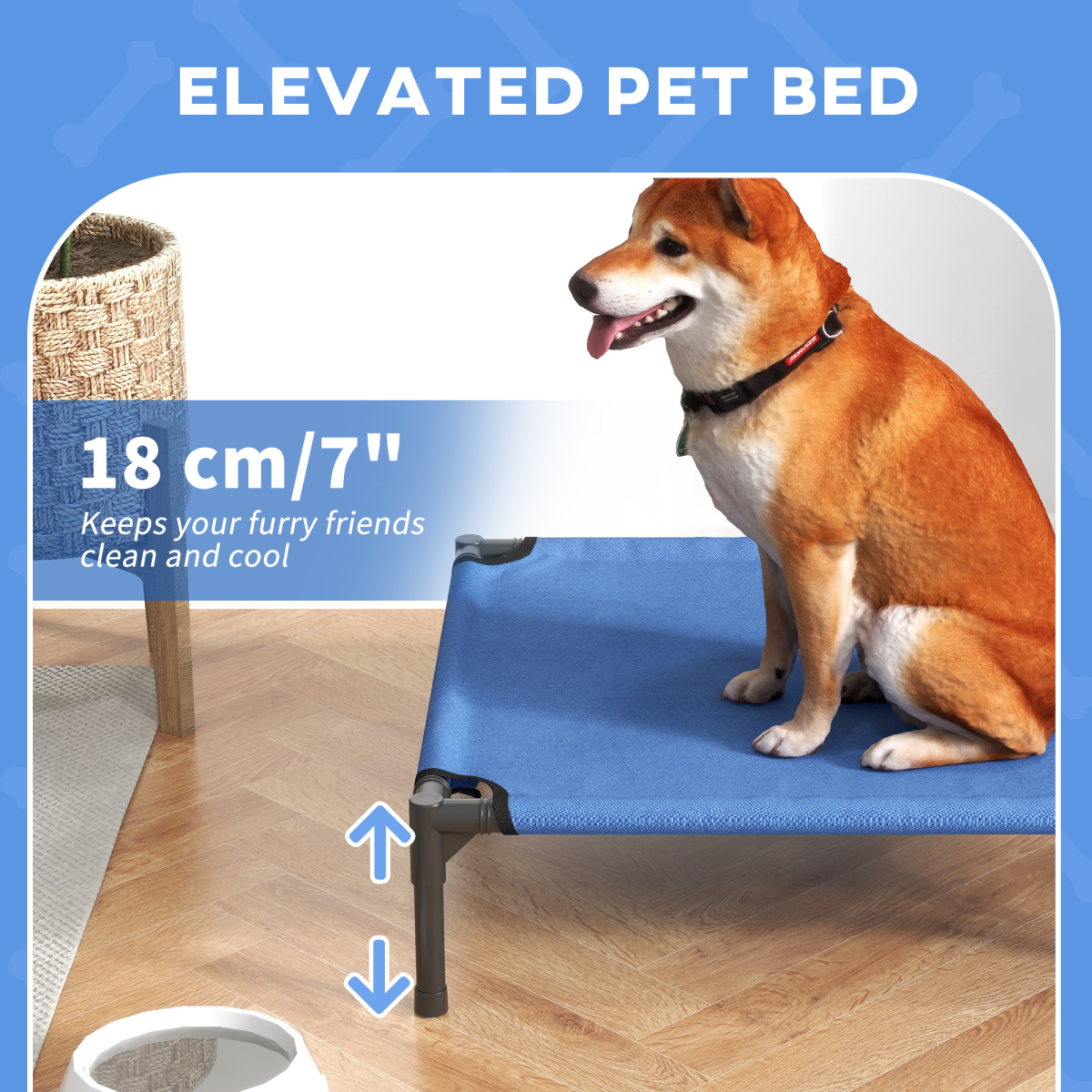 Ultimate Folding Elevated Pet Bed Hammock - Portable Comfort for Dogs & Cats!