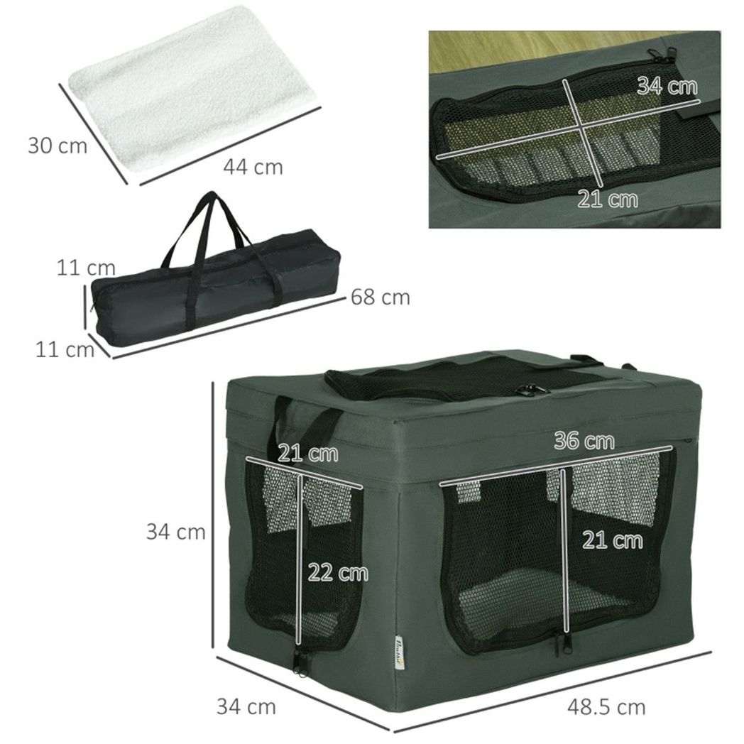 Ultimate Comfort Pet Carrier: Space-Saving Design with Easy Access & Ventilation