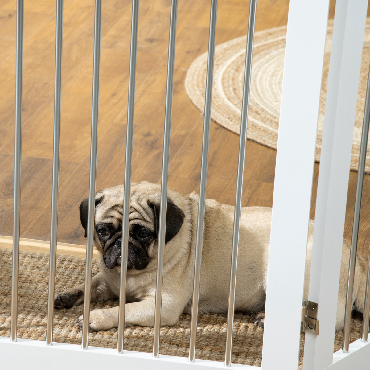 Versatile Foldable Dog Gate - Perfect for Doorways, Stairs, and Halls!