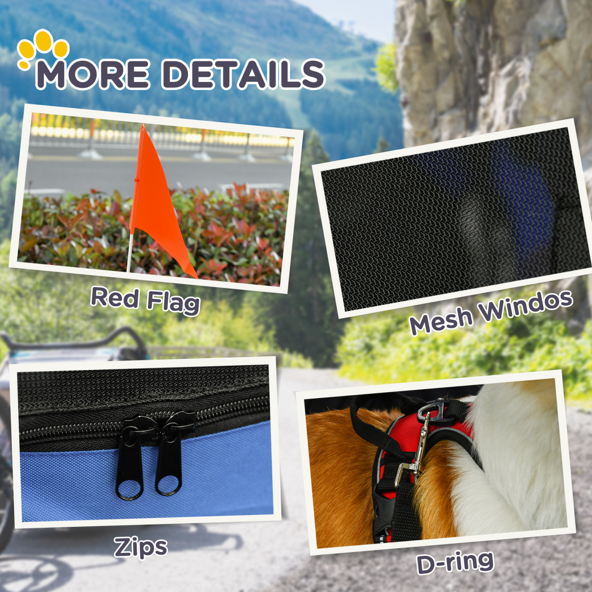 Adventure Buddy: Premium Pet Bicycle Trailer for Dogs & Cats – Water Resistant