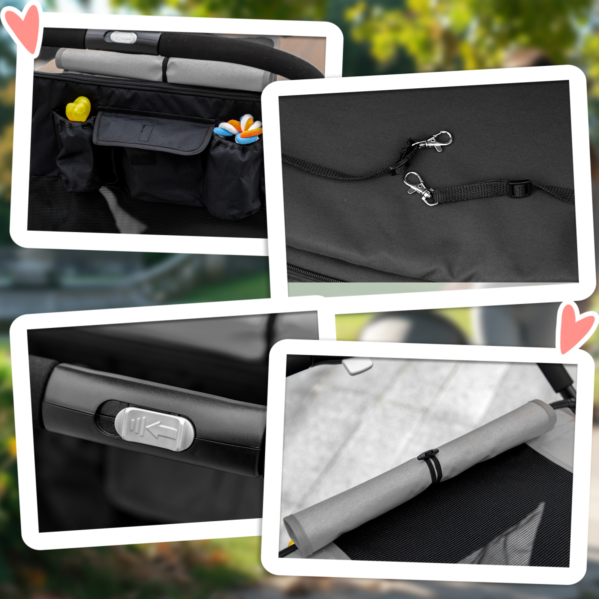 SmoothRide PawHut Dog Stroller: Foldable Carriage with Shock Absorbers & Wheels