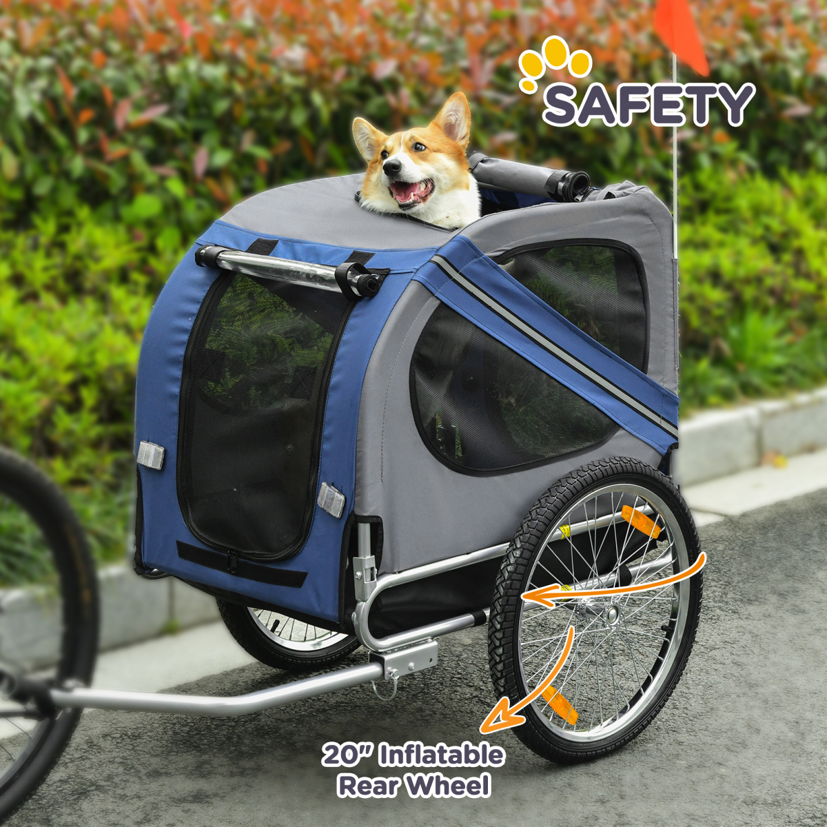 Adventure Buddy: Premium Pet Bicycle Trailer for Dogs & Cats – Water Resistant