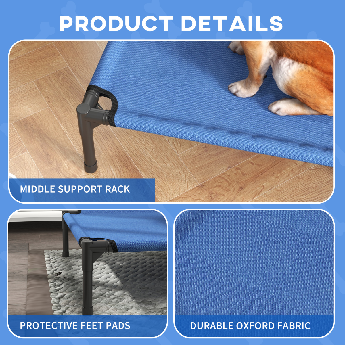 Ultimate Folding Elevated Pet Bed Hammock - Portable Comfort for Dogs & Cats!