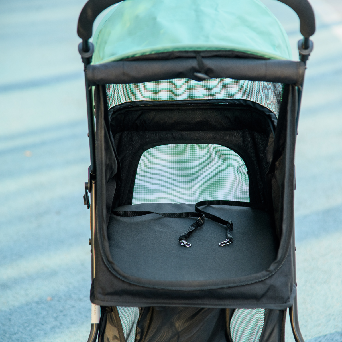 PawHut Green Pet Stroller for Small Dogs & Cats with Rain Cover – Adventure Ready!