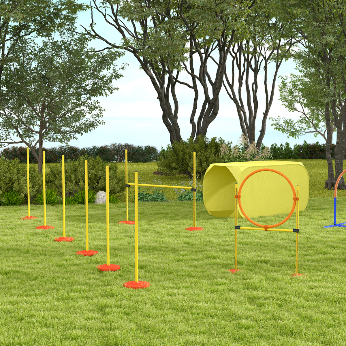 Ultimate Dog Agility Training Set - 4-Piece Backyard Fun Course for Pets