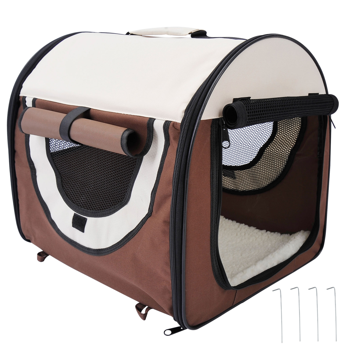 Ultimate Soft-Sided Pet Carrier: Stylish Travel Crate for Dogs & Cats