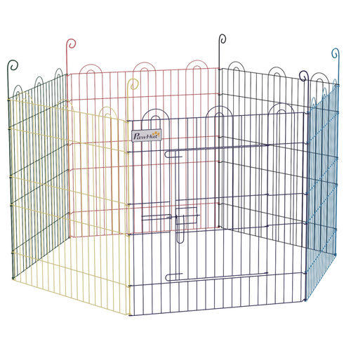 PawHut Versatile Pet Playpen - Secure, Portable, & Stylish for All Small Animals