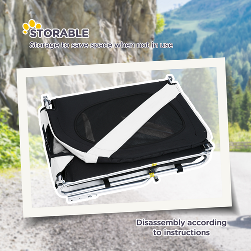 Adventure Pet Bike Trailer - Durable, Water-Resistant, Spacious & Safe