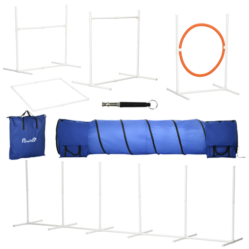 Ultimate 6-Piece Dog Agility Set with Carry Bag & Sandbag Essentials