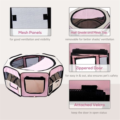 Portable Pet Playpen: Safe & Stylish Enclosure for Small Animals