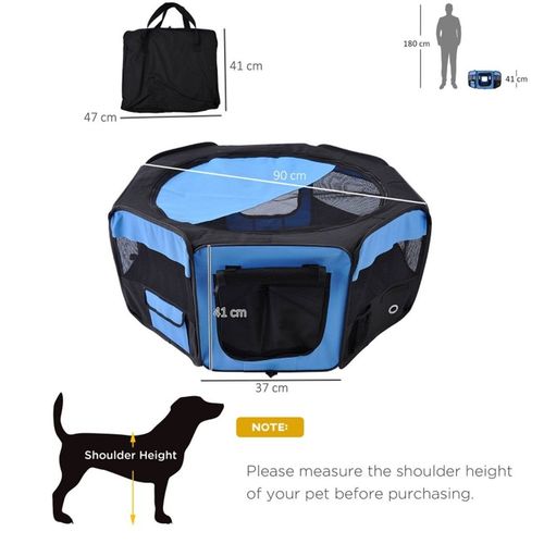 PawHut Portable Pet Playpen: Durable, Lightweight, and Easy Access for Small Pets