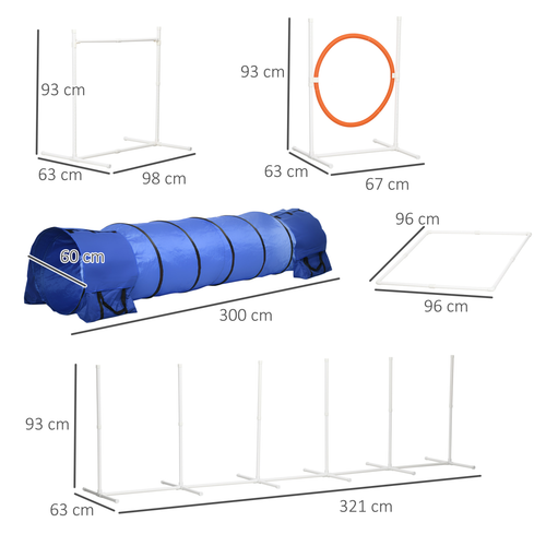 Ultimate 6-Piece Dog Agility Set with Carry Bag & Sandbag Essentials