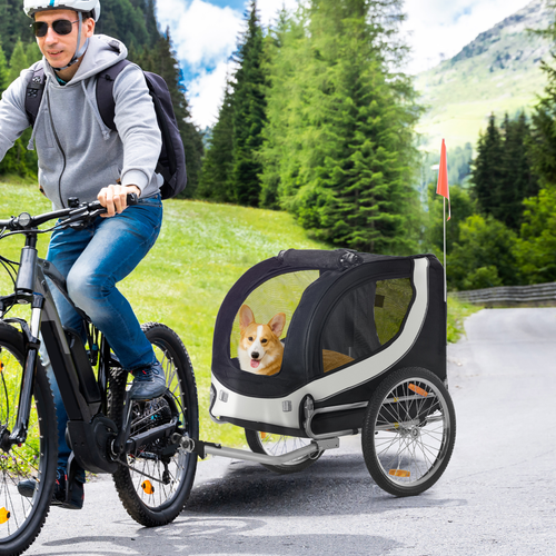 Adventure Pet Bike Trailer - Durable, Water-Resistant, Spacious & Safe