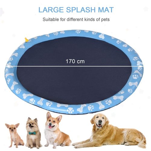 Ultimate 170CM Pet Splash Sprinkler Pad - Fun & Cooling Water Play!