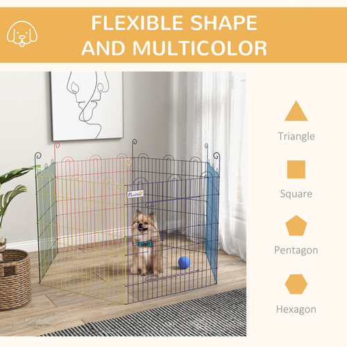 PawHut Versatile Pet Playpen - Secure, Portable, & Stylish for All Small Animals
