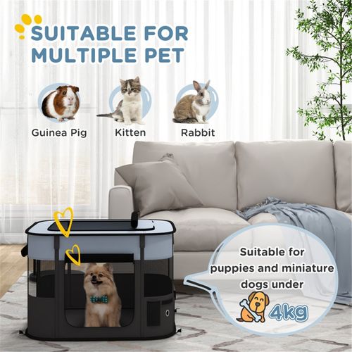 Versatile Pet Playpen: Lightweight, Portable & Easy-Access Travel Solution!