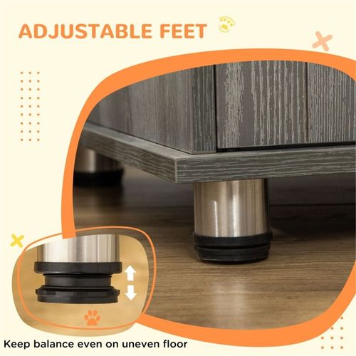 Elegant Grey Dog Crate: Stylish, Safe & Functional Pet Space Solution