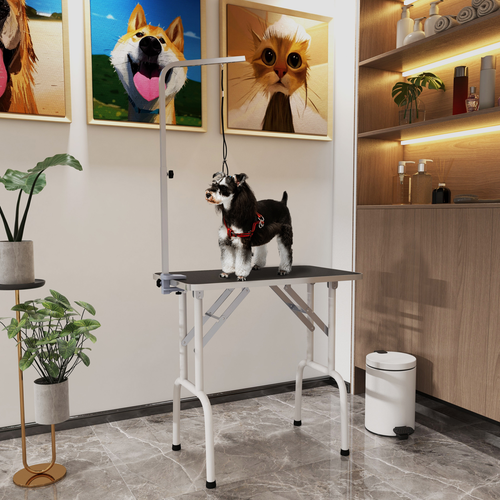 Ultimate Foldable Dog Grooming Table with Adjustable Arm - Max Load 30 KG