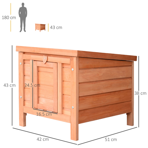 Cozy Wooden Rabbit Hutch: Secure Haven for Bunnies & Guinea Pigs