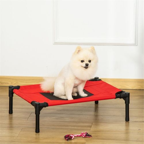 Elevated Portable Pet Bed - Comfort & Style for Your Small Dog!