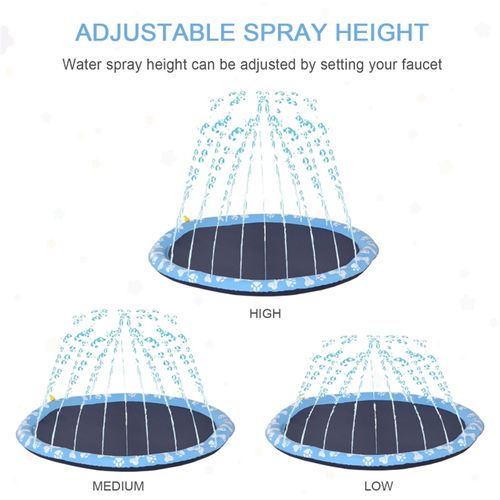 Ultimate 170CM Pet Splash Sprinkler Pad - Fun & Cooling Water Play!