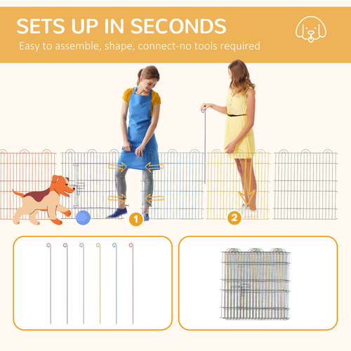 PawHut Versatile Pet Playpen - Secure, Portable, & Stylish for All Small Animals