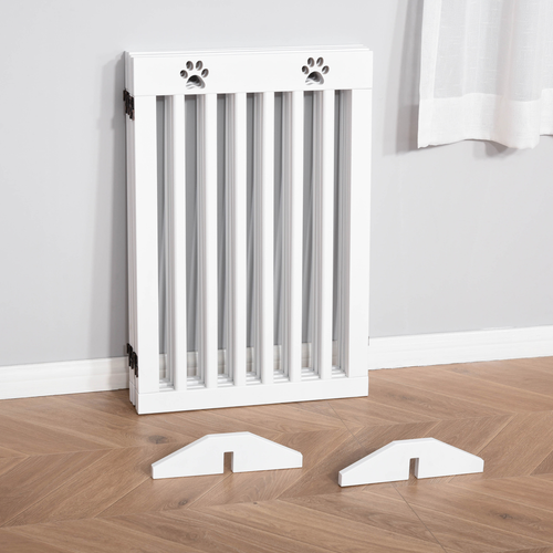 Foldable Freestanding Pet Gate - Versatile Safety Barrier for Dogs