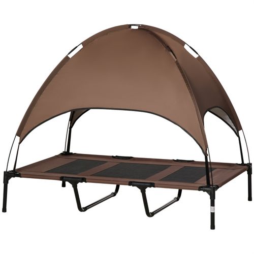 Elevated XXL Dog Bed with Canopy - Durable, Breathable & Portable Comfort