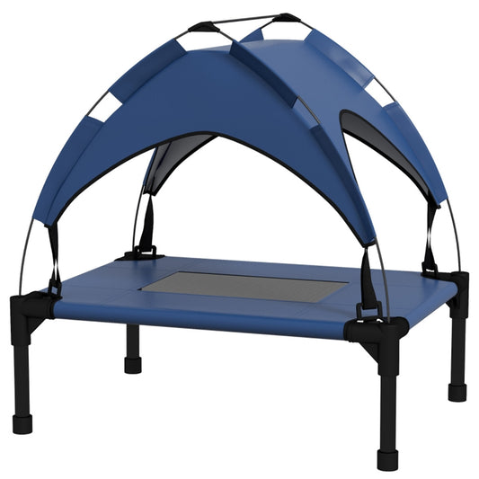 Chic Canopy Pet Bed: Elevated Comfort for Mini & Small Dogs - Travel Ready!