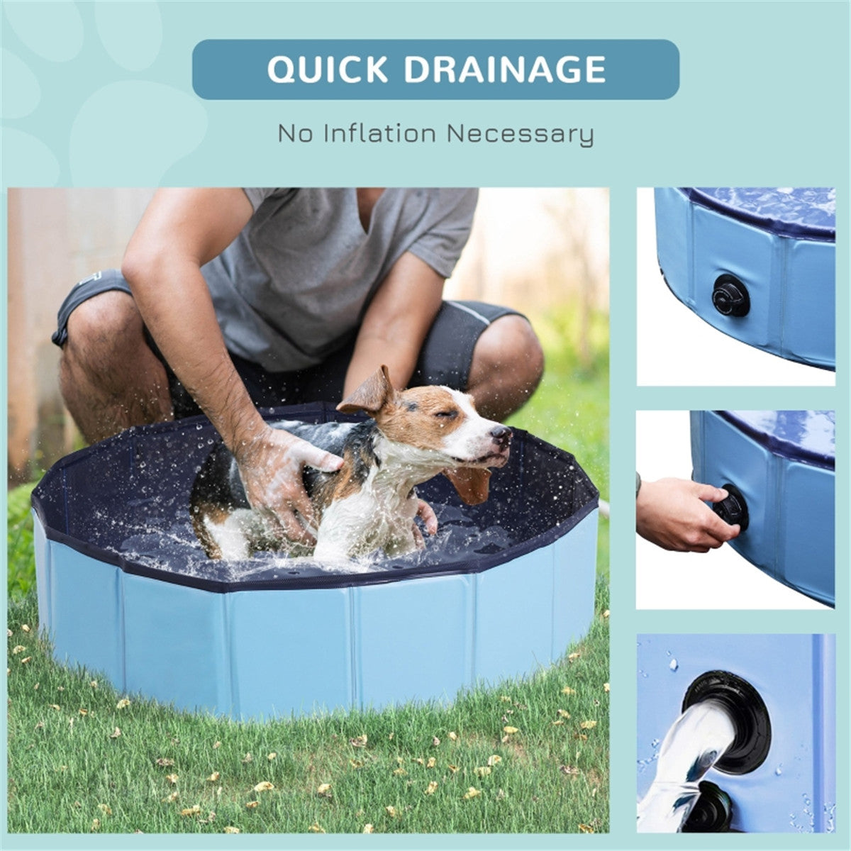 Ultimate Foldable Pet Pool: Fun & Refreshing Splash Zone for Dogs & Cats!