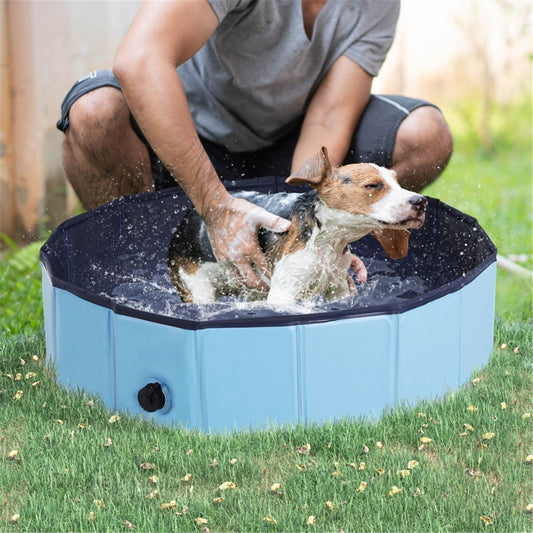 Ultimate Foldable Pet Pool: Fun & Refreshing Splash Zone for Dogs & Cats!