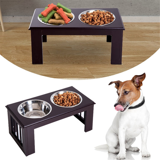 Ergonomic Raised Dog Feeder with Storage for Large Breeds - Durable & Stylish