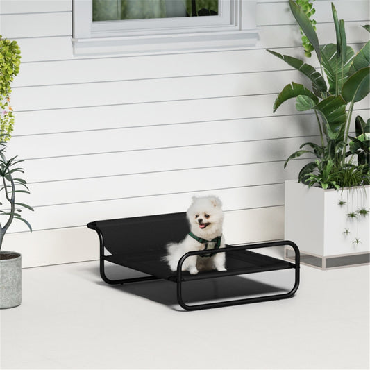 CoolComfort Raised Pet Bed with Tilting Headrest for Small Dogs