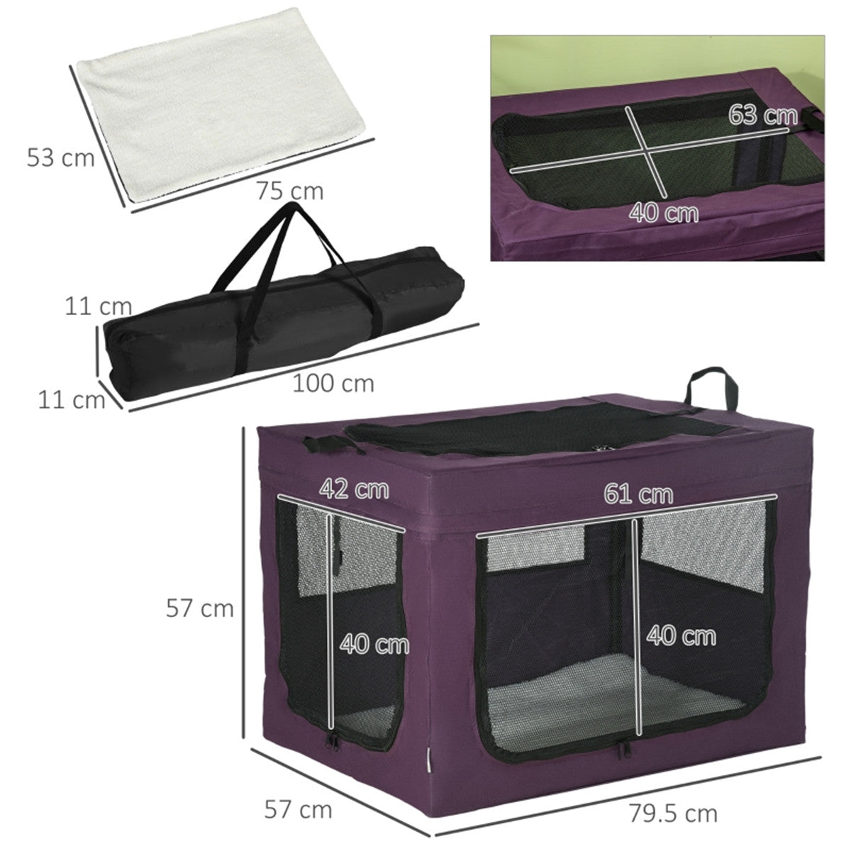 Versatile Pet Carrier: Comfort, Convenience & Space-Saving Design