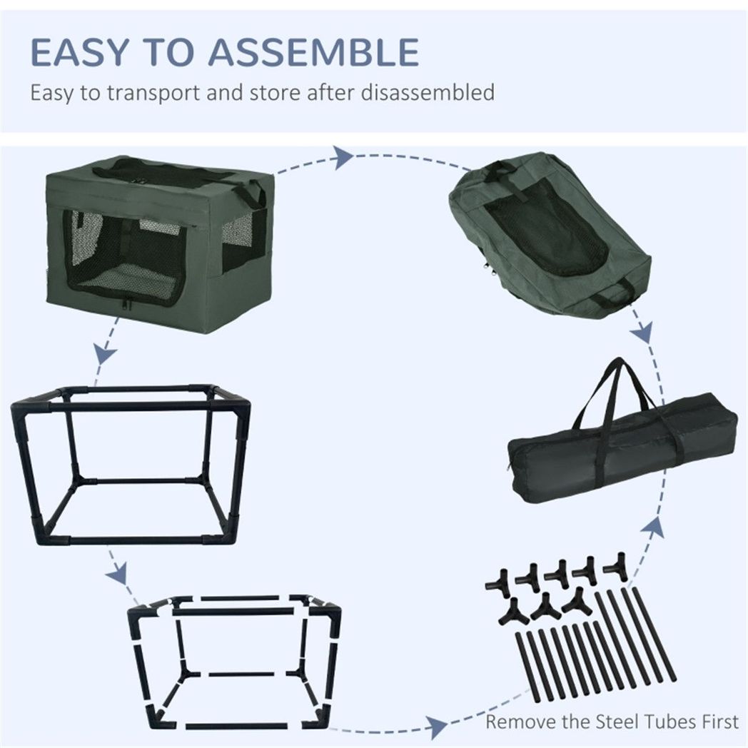 Ultimate Comfort Pet Carrier: Space-Saving Design with Easy Access & Ventilation