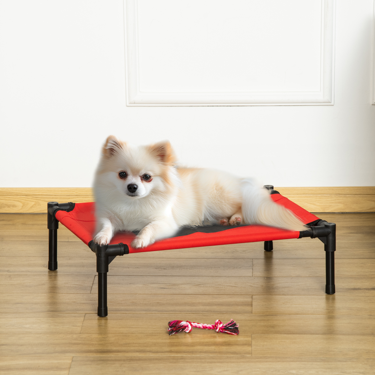 Elevated Portable Pet Bed – Cool Cot Hammock for Dogs & Cats, Travel-Friendly!