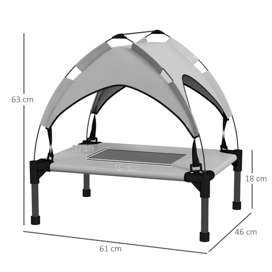 Ultimate Elevated Pet Bed: Waterproof Canopy & Travel-Friendly Design!